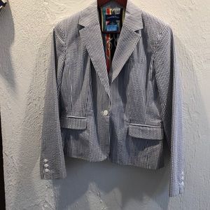 Charter Club seersucker blazer